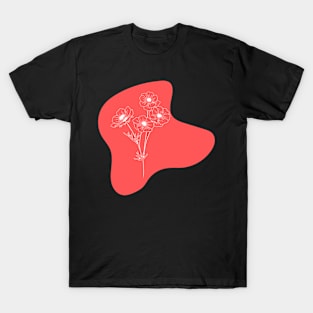 Abstract Flowers T-Shirt